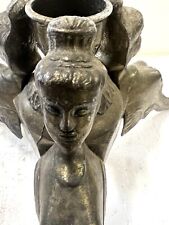 Very Rare Metal Three Naked Women Table Stand Heavy Base 6.6 Lbs Ornate for sale  Shipping to South Africa