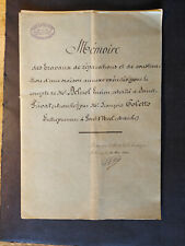 Ancien document mémoire d'occasion  Chomérac