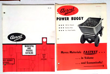 Vintage 1960s Aeroil Municipal Paving Pavers Catalog Brochure Power Buggy BG-6A, used for sale  Shipping to South Africa