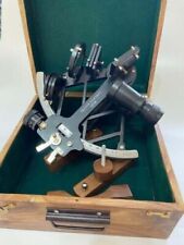 Nautical 9" Solid Aluminium Working Navigational Tamaya Sextant With Wooden Box for sale  Shipping to South Africa