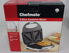 Chefmate 2 Slice Sandwich Maker - Opened Box, used for sale  Shipping to South Africa