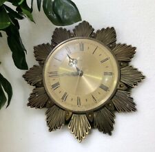 Sunburst wall clock for sale  CHESTERFIELD