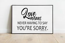 Love story quote for sale  Midland