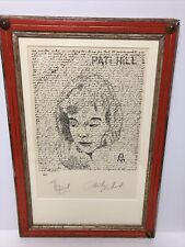 Used, Vtg Pati Hill portrait Signed Print by Patrick Michaud (?) ~ Photocopier Artist for sale  Shipping to South Africa