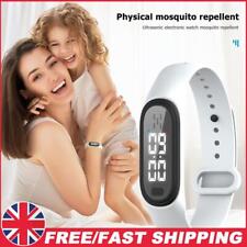 Q2 relógio ultrassônico repelente de mosquitos pulseira anti pragas e insetos (branco) comprar usado  Enviando para Brazil