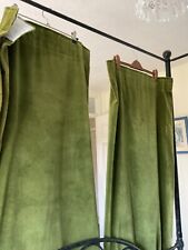 green velvet curtains for sale  BASINGSTOKE