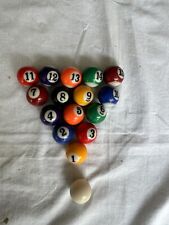 Juego de 16 mini bolas de billar vintage de 1 pulgada segunda mano  Embacar hacia Argentina