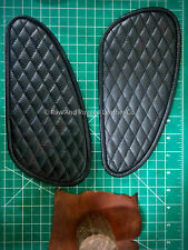 Quilted black leather for sale  BRADFORD