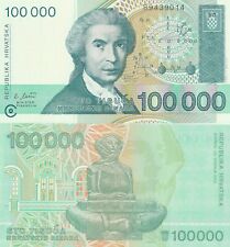Banconota croazia 100.000 usato  Rho