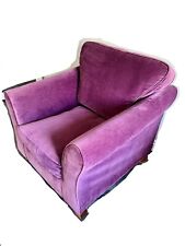 purple velvet armchair for sale  GUILDFORD