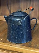 Sold at Auction: ANTIQUE MONTANA GRANITEWARE COWBOY COFFEE POT