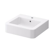 Bathroom Sink One Tap Hole Basin Kiso Modern 530mm White Imex One Tap INSNU007 for sale  Shipping to South Africa