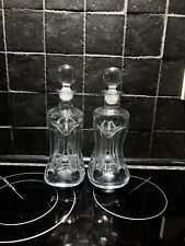 Pair decanters .clear for sale  ROMSEY