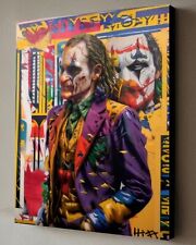 Pintura estilo Rotella del Joker Joaquin Phoenix con certificado de autenticidad - 40x30 cm arte Batman segunda mano  Embacar hacia Argentina