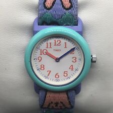 Relógio Timex infantil juvenil rosa azul ursinho de pelúcia pulseira de náilon elástica nova bateria comprar usado  Enviando para Brazil