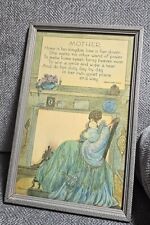 Vintage Art Deco Marygold Framed Art Deco Print With Verse-"Mother" for sale  Shipping to South Africa
