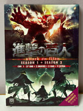 DVD Attack on Titan - Temporada 1 + 2 Chp. 1 - 37 End + 2 Filmes + 5 OAD + 9 Extra comprar usado  Enviando para Brazil