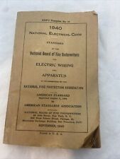 Libro eléctrico estándar vintage de los suscriptores de bomberos del Código Eléctrico Nacional 1940 segunda mano  Embacar hacia Argentina
