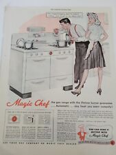 Usado, 1947 Magia Chef Cocina Gas Gama Horno Estufa Cocina Vintage Anuncio segunda mano  Embacar hacia Argentina