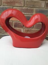 Red heart table for sale  Shipping to Ireland