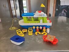 Fisher Price Vintage Little People Play Family Houseboat Playset # 985 Complete! for sale  Shipping to South Africa