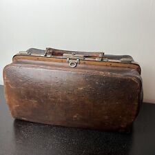 Antique brown leather for sale  LONDON