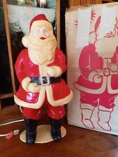 Vtg Union Products Blow Mold 17" Electrified Santa Claus Original Box #1007 for sale  Fox Lake