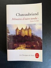 Chateaubriand mémoires tombe d'occasion  Divonne-les-Bains