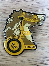 1999 Denver National Western Stock Show Rodeo expositor recuerdo solapa pin insignia segunda mano  Embacar hacia Argentina