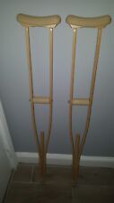 Wooden crutches adjustable for sale  Carmel