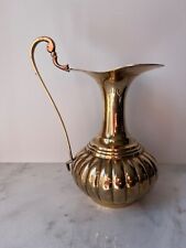 Used, Mid Century  Solid Brass Ornate Handle Ewer Pitcher India 9,5” for sale  Shipping to South Africa