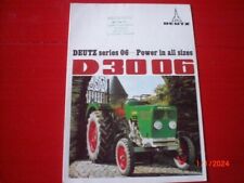 Deutz 3006 tractor d'occasion  Expédié en Belgium