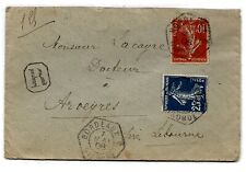 Lettre recommandée 1908 d'occasion  La Valette-du-Var