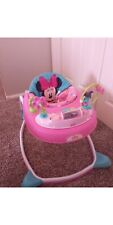 disney baby walker minie mouse pink every bottom working batteries required, used for sale  Shipping to South Africa