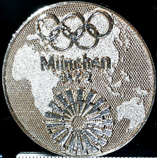 Medalha comemorativa olímpica de verão de Munique 1972, Waldi, cor prata, vintage A comprar usado  Enviando para Brazil