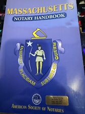 Massachusetts notary handbook for sale  Newton Center