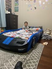 Delta Children BB87005GN Turbo Race Car Twin Bed - Blue Also Includes Mattress for sale  Cypress
