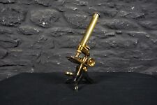 Antique brass microscope for sale  MALMESBURY