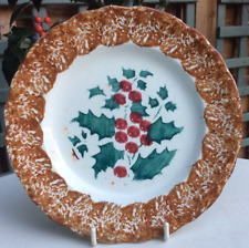 Antique spongeware plate for sale  UK