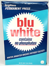 Purex Blu White Laundry Soap Large Box Mid Century Old Stock Advertising for sale  Shipping to South Africa