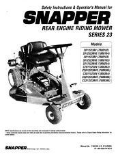 OPERATOR MANUAL FITS SNAPPER REAR ENGINE RIDING MOWER SERIES 23 2811523B for sale  New York