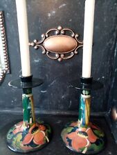 Moorcroft candlesticks ryden for sale  SOUTH SHIELDS