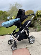 iCandy Apple2Pear Double Pram Including Carry Cot, Rain Cover Foot Muff Adapters, used for sale  BARROW-IN-FURNESS