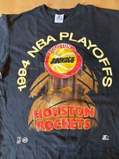 Camiseta preta vintage 1994 Houston Rockets Playoffs NBA Starter média vintage comprar usado  Enviando para Brazil
