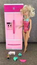 Boneca Barbie tamanho geladeira e acessórios alimentares móveis de cozinha FRETE GRÁTIS, usado comprar usado  Enviando para Brazil