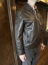 Brown leather bomber for sale  San Francisco