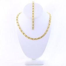 XOXO Hugs & Kisses Necklace 14K Gold Tone Stainless Steel 20" length Bracelet for sale  Rego Park