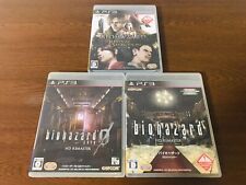 (Set of 3) Biohazard 0 1 Revival Selection Resident Evil HD Remaster PS3, used for sale  Shipping to South Africa