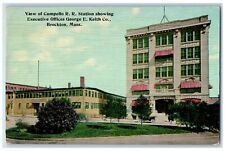 Postal MA de fábrica de zapatos c1910 Geo W Keith Co. Campello Brockton Massachusetts segunda mano  Embacar hacia Argentina