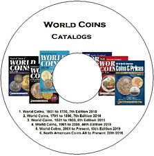 Catálogo mundial de monedas ▶ números mundiales desde 1601 hasta la actualidad en DVD 6 catálogos segunda mano  Embacar hacia Argentina